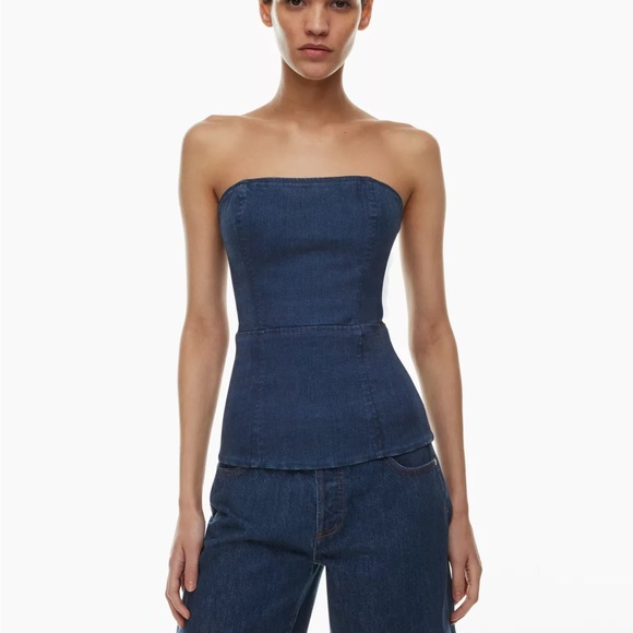 Aritzia Tops - Aritzia Denim Forum 90s Denim Tube Top